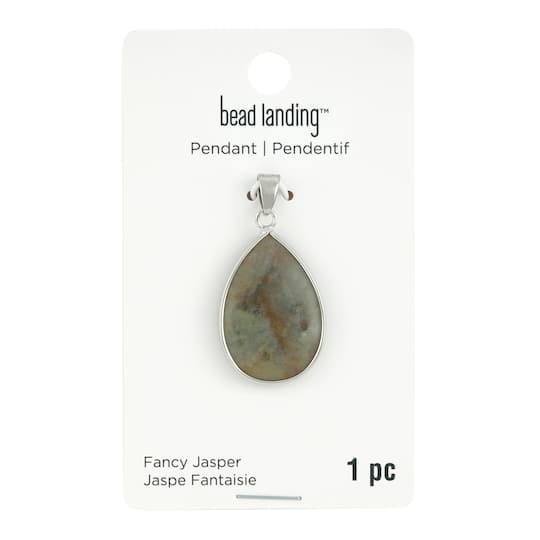 Jasper Teardrop Pendant by Bead Landing™